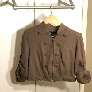 INC Military Crop Jacket